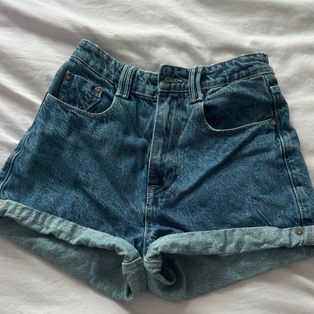 Zara Dark Blue Jean Shorts